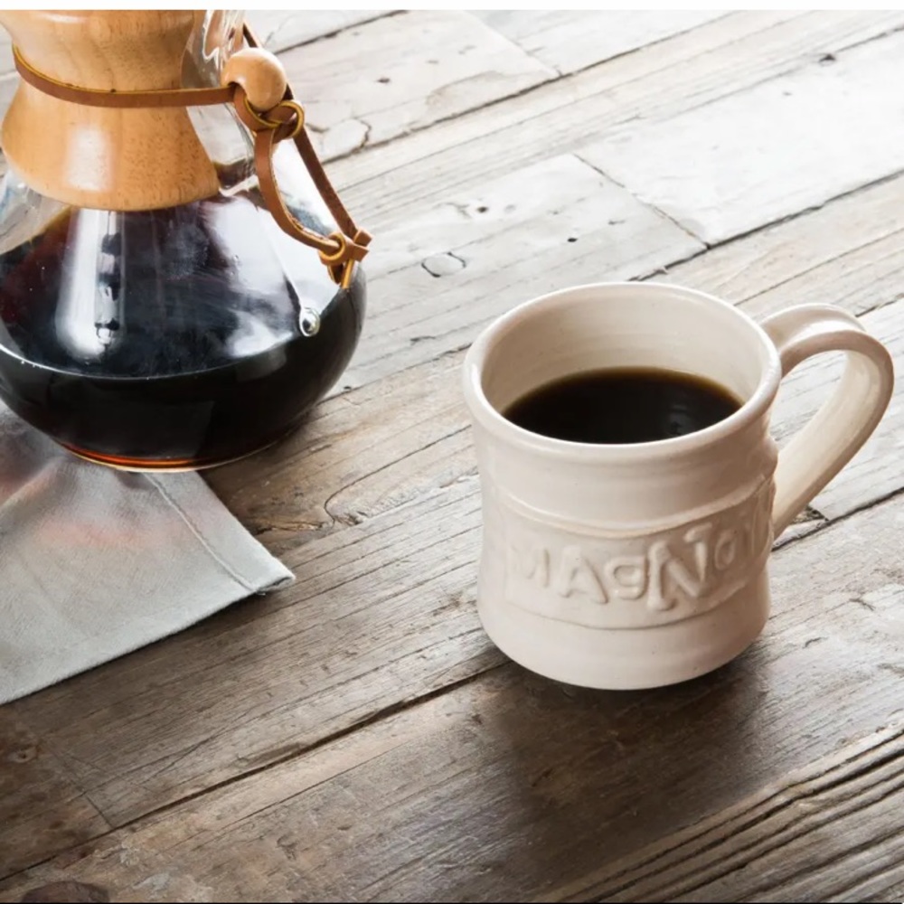 Magnolia handmade mug